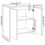 Aparador de madera de ingeniería envejecida 70x41x75 cm de , Aparadores - Ref: Foro24-856776, Precio: 85,01 €, Descuento: %