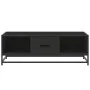Holztisch mit Ingenieurholz und schwarzem Metall 100x57x35 cm. von , Couchtisch - Ref: Foro24-848759, Preis: 78,53 €, Rabatt: %