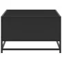 Holztisch mit Ingenieurholz und schwarzem Metall 100x57x35 cm. von , Couchtisch - Ref: Foro24-848759, Preis: 78,53 €, Rabatt: %