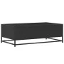 Holztisch mit Ingenieurholz und schwarzem Metall 100x57x35 cm. von , Couchtisch - Ref: Foro24-848759, Preis: 78,53 €, Rabatt: %