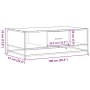 Mesa de centro de madera ingeniería y metal negro 100x57x35 cm de , Mesas de centro - Ref: Foro24-848759, Precio: 76,24 €, De...