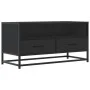 Mueble de TV madera de ingeniería y metal negro 80x34,5x40 cm de , Muebles TV - Ref: Foro24-848809, Precio: 68,44 €, Descuent...