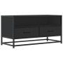 Mueble de TV madera de ingeniería y metal negro 80x34,5x40 cm de , Muebles TV - Ref: Foro24-848809, Precio: 69,35 €, Descuent...