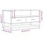 Mueble de TV madera de ingeniería y metal negro 80x34,5x40 cm de , Muebles TV - Ref: Foro24-848809, Precio: 68,44 €, Descuent...