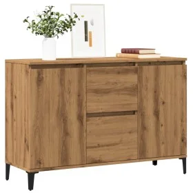 Engineered wood oak artisan sideboard 102x35x70 cm by , Sideboards - Ref: Foro24-856487, Price: 111,56 €, Discount: %