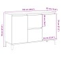 Aparador de madera de ingeniería roble artisan 102x35x70 cm de , Aparadores - Ref: Foro24-856487, Precio: 117,44 €, Descuento: %