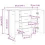 Aparador de madera de ingeniería madera envejecida 88x30x64 cm de , Aparadores - Ref: Foro24-855892, Precio: 110,05 €, Descue...
