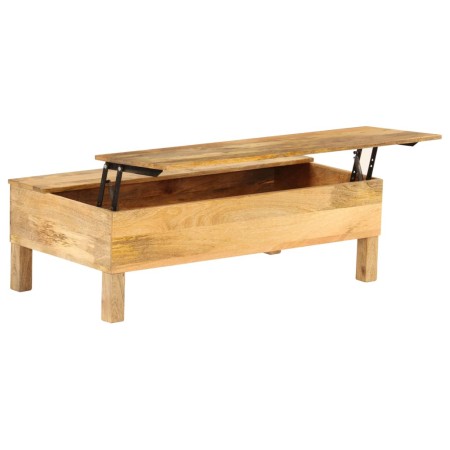 Mesa de centro de madera maciza de mango 110x55x35 cm en Mesas de centro | Comprar online en Foru.es
