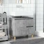 Mueble de lavabo madera ingeniería gris hormigón 65x33x60 cm de , Tocadores de baño - Ref: Foro24-857119, Precio: 61,15 €, De...