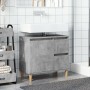 Mueble de lavabo madera ingeniería gris hormigón 65x33x60 cm de , Tocadores de baño - Ref: Foro24-857119, Precio: 58,04 €, De...