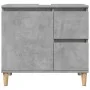 Mueble de lavabo madera ingeniería gris hormigón 65x33x60 cm de , Tocadores de baño - Ref: Foro24-857119, Precio: 61,15 €, De...