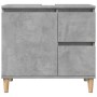 Mueble de lavabo madera ingeniería gris hormigón 65x33x60 cm de , Tocadores de baño - Ref: Foro24-857119, Precio: 58,04 €, De...