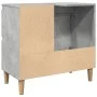 Mueble de lavabo madera ingeniería gris hormigón 65x33x60 cm de , Tocadores de baño - Ref: Foro24-857119, Precio: 61,15 €, De...