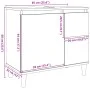 Mueble de lavabo madera ingeniería gris hormigón 65x33x60 cm de , Tocadores de baño - Ref: Foro24-857119, Precio: 61,15 €, De...