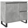Mueble de lavabo madera ingeniería gris hormigón 65x33x60 cm de , Muebles de baño - Ref: Foro24-857228, Precio: 74,23 €, Desc...