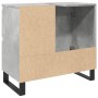Mueble de lavabo madera ingeniería gris hormigón 65x33x60 cm de , Muebles de baño - Ref: Foro24-857228, Precio: 74,23 €, Desc...