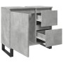 Mueble de lavabo madera ingeniería gris hormigón 65x33x60 cm de , Muebles de baño - Ref: Foro24-857228, Precio: 74,23 €, Desc...