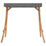Estructura columpio y techo antracita madera curvada color teca de vidaXL, Accesorios de columpios para porche - Ref: Foro24-...