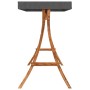 Estructura columpio y techo antracita madera curvada color teca de vidaXL, Accesorios de columpios para porche - Ref: Foro24-...