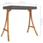 Estructura columpio y techo antracita madera curvada color teca de vidaXL, Accesorios de columpios para porche - Ref: Foro24-...