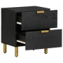 Mesita de noche de madera maciza de mango negra 40x33x46 cm de , Mesitas de noche - Ref: Foro24-4017646, Precio: 71,67 €, Des...