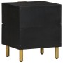 Mesita de noche de madera maciza de mango negra 40x33x46 cm de , Mesitas de noche - Ref: Foro24-4017646, Precio: 71,67 €, Des...