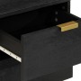 Mesita de noche de madera maciza de mango negra 40x33x46 cm de , Mesitas de noche - Ref: Foro24-4017646, Precio: 71,67 €, Des...
