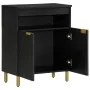 Aparador de madera de ingeniería negro 60x33x75 cm de , Almacenamiento para CD y DVD - Ref: Foro24-4017673, Precio: 94,26 €, ...