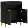 Aparador de madera de ingeniería negro 60x33x75 cm de , Almacenamiento para CD y DVD - Ref: Foro24-4017673, Precio: 111,73 €,...