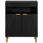 Aparador de madera de ingeniería negro 60x33x75 cm de , Almacenamiento para CD y DVD - Ref: Foro24-4017673, Precio: 111,73 €,...