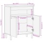 Aparador de madera de ingeniería negro 60x33x75 cm de , Almacenamiento para CD y DVD - Ref: Foro24-4017673, Precio: 111,73 €,...