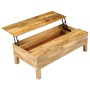 Mesa de centro de madera maciza de mango 110x55x35 cm en Mesas de centro | Comprar online en Foru.es