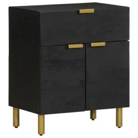 Black engineered wood bedside table 50x33x60 cm by , Nightstands - Ref: Foro24-4017659, Price: 76,81 €, Discount: %