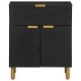 Mesita de noche madera de ingeniería negra 50x33x60 cm de , Mesitas de noche - Ref: Foro24-4017659, Precio: 77,79 €, Descuent...