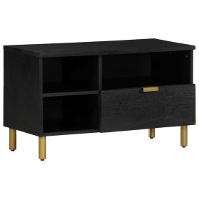 Mueble de TV madera de ingeniería negro 80x33x46 cm de , Almacenamiento para CD y DVD - Ref: Foro24-4017665, Precio: 84,46 €,...