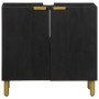 Armario de lavabo de baño madera ingeniería negro 62x33x58 cm de , Muebles de baño - Ref: Foro24-4017667, Precio: 110,78 €, D...