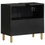 Armario de lavabo de baño madera ingeniería negro 62x33x58 cm de , Muebles de baño - Ref: Foro24-4017667, Precio: 110,78 €, D...