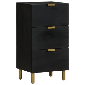 Aparador de madera de ingeniería negro 40x33x75 cm de , Almacenamiento para CD y DVD - Ref: Foro24-4017671, Precio: 112,05 €,...