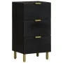 Aparador de madera de ingeniería negro 40x33x75 cm de , Almacenamiento para CD y DVD - Ref: Foro24-4017671, Precio: 112,05 €,...