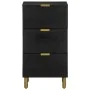 Aparador de madera de ingeniería negro 40x33x75 cm de , Almacenamiento para CD y DVD - Ref: Foro24-4017671, Precio: 112,05 €,...