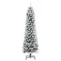 Árbol de Navidad artificial estrecho con nieve PVC y PE 210 cm de , Arboles de navidad - Ref: Foro24-4019688, Precio: 88,17 €...