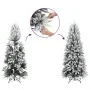 Árbol de Navidad artificial estrecho con nieve PVC y PE 210 cm de , Arboles de navidad - Ref: Foro24-4019688, Precio: 88,17 €...