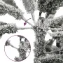 Árbol de Navidad artificial estrecho con nieve PVC y PE 210 cm de , Arboles de navidad - Ref: Foro24-4019688, Precio: 88,17 €...