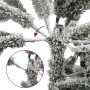 Árbol de Navidad artificial estrecho con nieve PVC y PE 210 cm de , Arboles de navidad - Ref: Foro24-4019688, Precio: 89,82 €...