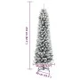 Árbol de Navidad artificial estrecho con nieve PVC y PE 210 cm de , Arboles de navidad - Ref: Foro24-4019688, Precio: 88,17 €...