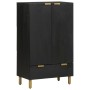 Aparador alto madera de ingeniería negro 60x33x100 cm de , Almacenamiento para CD y DVD - Ref: Foro24-4017678, Precio: 133,71...