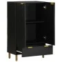Aparador alto madera de ingeniería negro 60x33x100 cm de , Almacenamiento para CD y DVD - Ref: Foro24-4017678, Precio: 132,06...