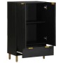 Aparador alto madera de ingeniería negro 60x33x100 cm de , Almacenamiento para CD y DVD - Ref: Foro24-4017678, Precio: 133,71...