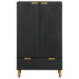 Aparador alto madera de ingeniería negro 60x33x100 cm de , Almacenamiento para CD y DVD - Ref: Foro24-4017678, Precio: 133,71...