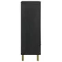 Aparador alto madera de ingeniería negro 60x33x100 cm de , Almacenamiento para CD y DVD - Ref: Foro24-4017678, Precio: 132,06...
